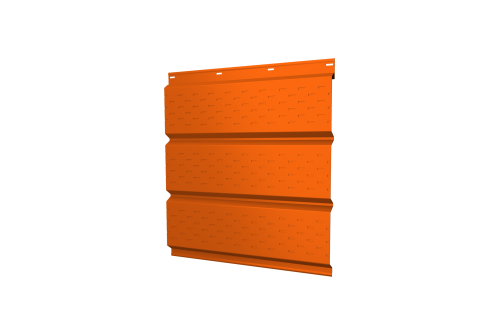 Софит металлический полная перфорация 0,45 PE с пленкой RAL 2004 оранжевый