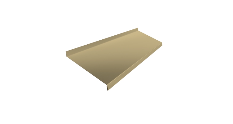 Отлив простой 250 0,45 PE с пленкой RAL 1014 слоновая кость (2м)