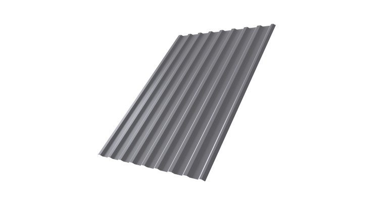 Профнастил С20R 0,45 PE RAL 7004 сигнальный серый