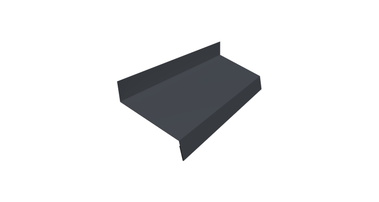 Отлив простой 50 0,45 Drap TR RAL 7024 мокрый асфальт (3м)