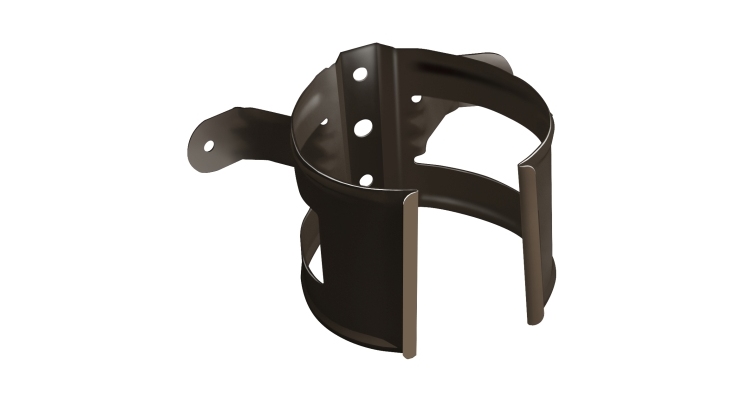 Кронштейн трубы Grand Line на дерево 100мм RR 32 темно-коричневый