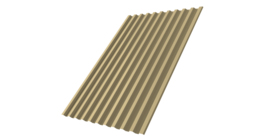 Профнастил С21R 0,7 PE RAL 1014 слоновая кость