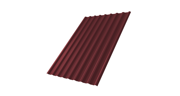 Профнастил С20R 0,5 Satin Мatt RAL 3005 красное вино