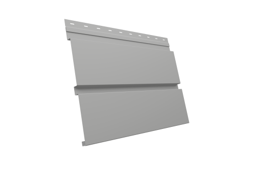 Квадро брус 0.5 Satin с пленкой RAL 9006 бело-алюминиевый