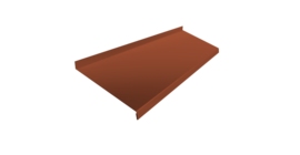 Отлив простой 250 0,5 Satin Matt RAL 8004 терракота (2м)