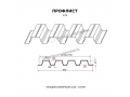 Профнастил Н75 x 750 А ПЭ 01 RAL 1014 0,7 мм