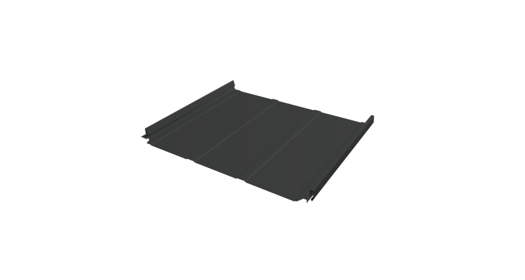 Кликфальц Pro Line Grand Line 0,5 Satin Matt TX с пленкой на замках RAL 7016 антрацитово-серый