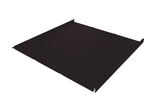 Фальц двойной стоячий Line Grand Line 0,45 PE с пленкой на замках RAL 9005 черный