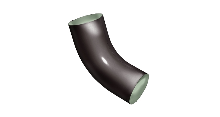 Колено 60 град GL PE 90 мм RR 32 темно-коричневый