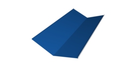 Планка ендовы нижней 300х300 0,7 PE с пленкой RAL 5005 сигнальный синий (3м)