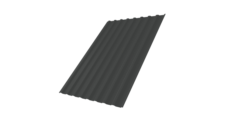 Профнастил С20B 0,5 Drap RAL 7016 антрацитово-серый