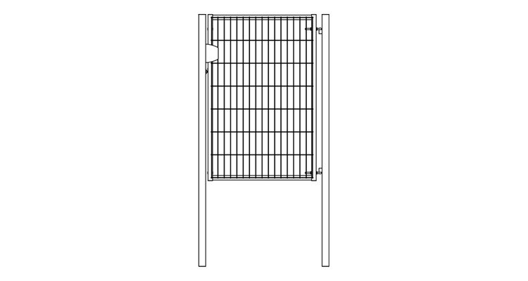 Калитка Light NoLock 2.03х1 RAL 6005