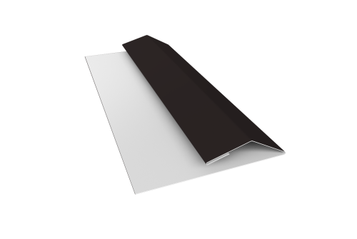 Планка финишная Блок-хаус new 0,45 Drap RAL 9005 черный (3м)