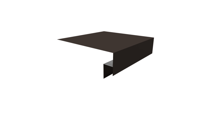 Планка околооконная сложная Блок-хаус new 250х50х27 (j-фаска) 0,45 Drap TX RR 32 темно-коричневый (3м)