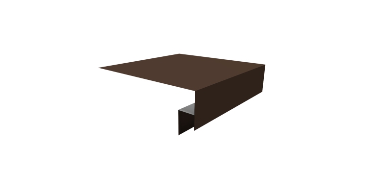 Планка околооконная сложная Блок-хаус new 250х50х27 (j-фаска) 0,45 Drap TR RAL 8017 шоколад (3м)