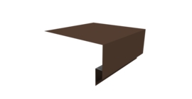 Планка околооконная сложная Блок-хаус new 250х75х27 0,5 Satin Matt RAL 8017 шоколад (2м)