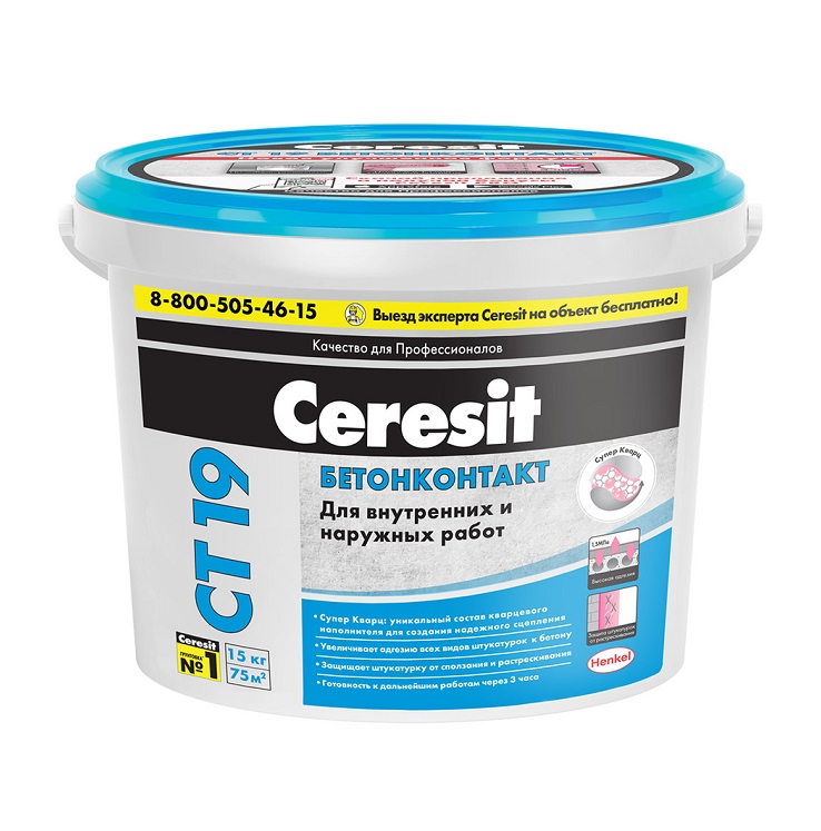 Бетоноконтакт Ceresit СТ 19 Зима (15 л)