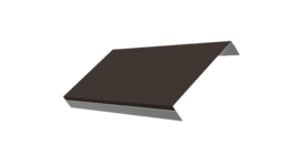 Ламель обратная 150 забора жалюзи Texas 0.5 Satin с пленкой RR 32 темно-коричневый