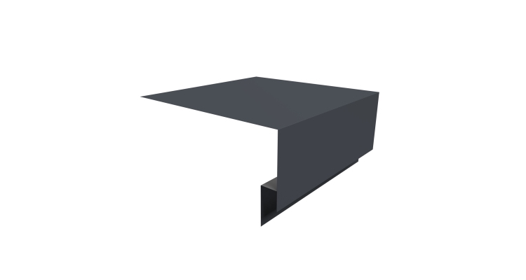 Планка околооконная сложная Экобрус Grand Line 200х75х25 0,5 Drap RAL 7024 мокрый асфальт (3м)