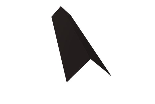 Угол внешний 110х110 0,45 PE с пленкой RAL 9005 черный (2м)