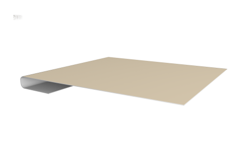 Планка завершающая 0,45 Drap TX RAL 1015 светлая слоновая кость (3м)