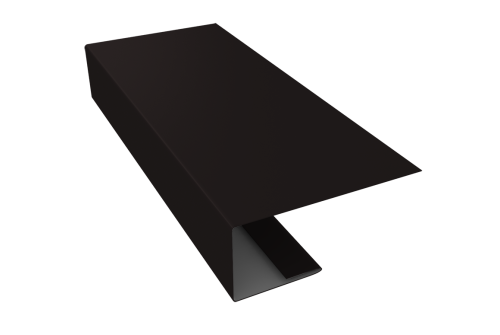 J-Профиль 18мм 0,5 Drap TX RAL 9005 черный (3м)