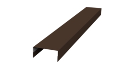 Крышка 30х15 жалюзи Texas 0,5 PurLite Matt RAL 8017 шоколад (2,5м)