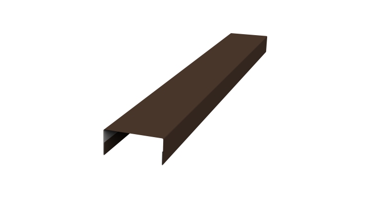 Крышка 30х15 жалюзи Texas 0,5 Atlas X RAL 8017 шоколад (2,5м)