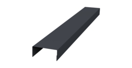 Крышка 30х20 жалюзи Texas 0,5 Atlas X RAL 7024 мокрый асфальт (2,5м)