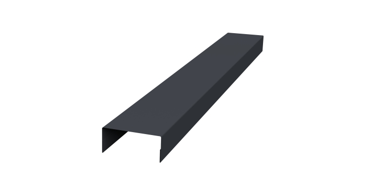 Крышка 45х20 жалюзи Texas 0,5 Satin Matt RAL 7024 мокрый асфальт (3м)