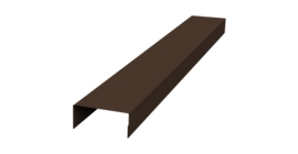 Крышка 45х20 жалюзи Texas 0,5 Velur X RAL 8017 шоколад (2,5м)