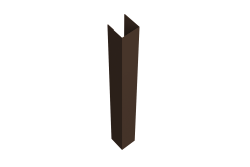 Стойка жалюзи Texas 0,45 Drap TwinColor RAL 8017 шоколад (1,8м)