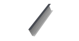 Декоративная накладка на столб универсальная 60х60 для забора жалюзи 0,45 Drap RAL 7024 мокрый асфальт (3м)