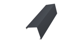 Декоративная накладка на столб универсальная угловая 80х80 для забора жалюзи 0,5 Rooftop Бархат RAL 7024 мокрый асфальт (2м)