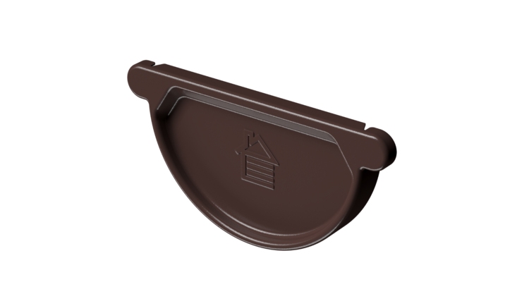 Заглушка желоба Stal Premium, шоколад