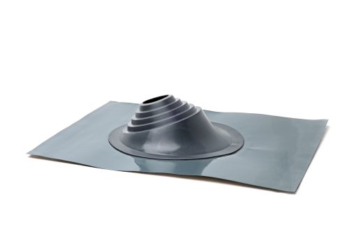 Проходной элемент MF угловой №1 (75-200мм) +185 EPDM (металлический окрашенный фланец) серый