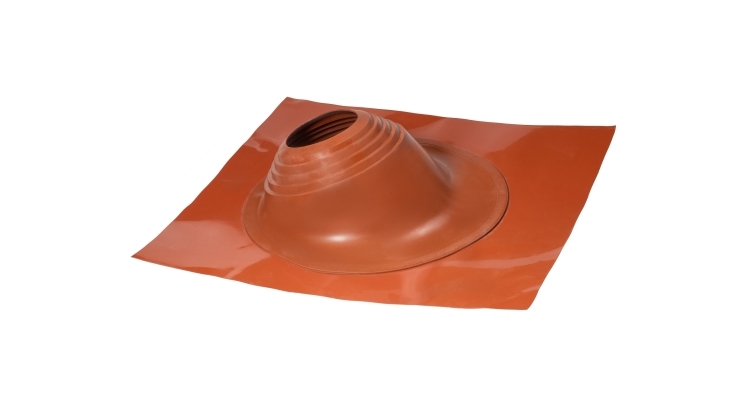 Проходной элемент MF угловой №3.1 (280-460мм) +185 EPDM (металлический окрашенный фланец) терракот