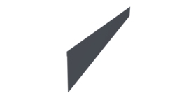 Ламель забора жалюзи Palermo стартовая/финишная для калиток и ворот 0,45 PE RAL 7024 мокрый асфальт