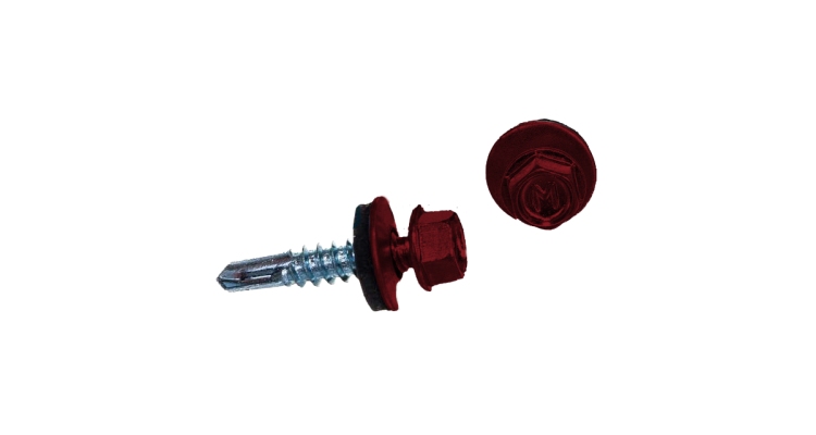 Саморез по металлу Daxmer 5,5х25 RAL 3003 (250) сверло №3