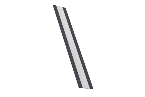 Крепежная планка жалюзи Milan, Milan Slim, Tokyo 0,5 Satin RAL 7024 мокрый асфальт (2м)