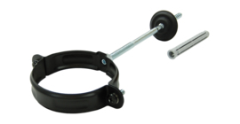 Хомут трубы GL PU Matt 90 мм RAL 9005 черный