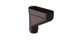 Коллектор для водостока Lux, шоколад